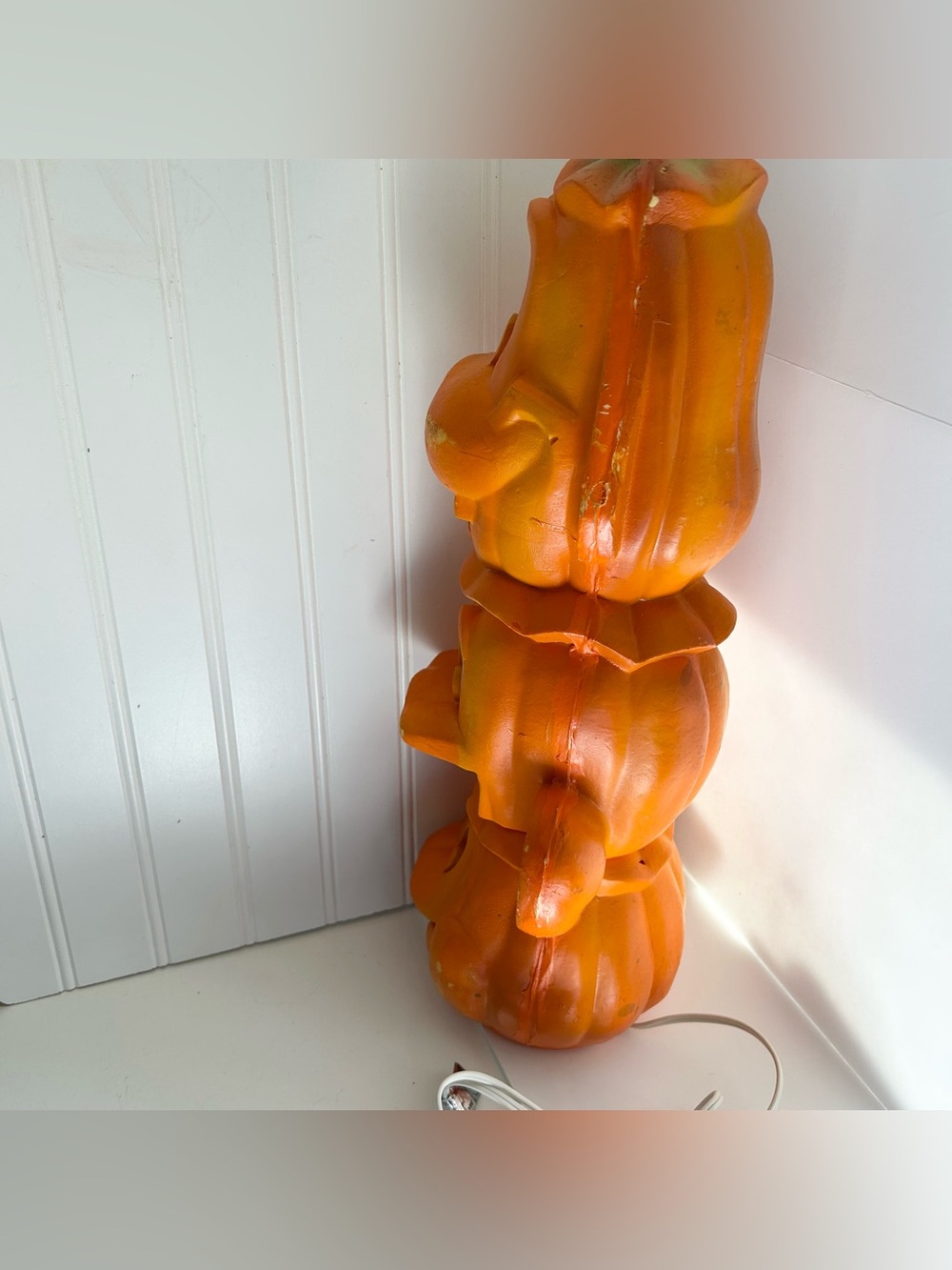Trendmasters Disney Light Foam Pumpkin Stack 1998 Mickey Donald Goofy Halloween - Picture 3 of 16